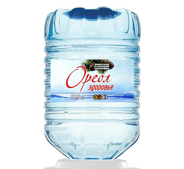 Вода Ореол здоровья 19 литров в одноразовой таре