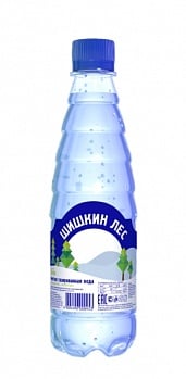 ШИШКИН ЛЕС артезианская питьевая вода 0,4 л газированная
